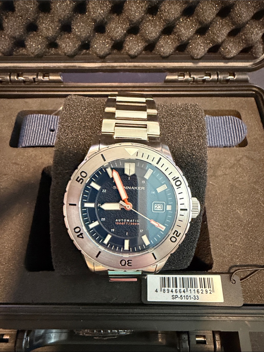 Spinnaker SP-5101-33 (Hass Automatic, blue dial)